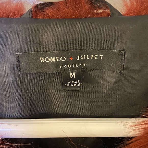 Faux Fur Jacket in Rich Wine - Picture 3 of 3